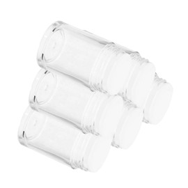 HONMEET 6pcs Mini Travel Loose Powder Bottles Face Setting Container Sifter Flip Top Mini Toiletries