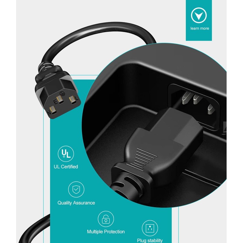 TV Power Cord Replacement for Vizio D/E/M Series LED Smart