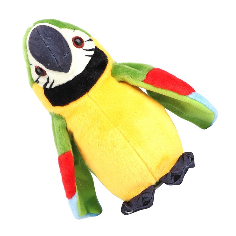 Cartoon Cute Electric Recording Learning Talking Plush Parrot Early Education