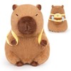 Kayuneed Cute Capybara Cuddly Toy with Abeilles - 23 cm