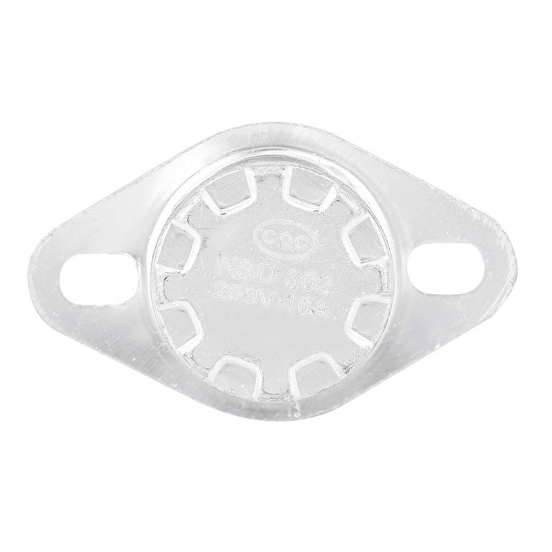 Hyuduo NC Switch KSD302 250V 16A Normally Closed White Modern