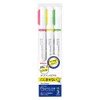 Zebra Highlighter, Just Fit Mojini Line, 3 Colors, WKS22-3C, Pink, Yellow, Green, Product Size: 0.4 x 0.4 x 5.3 inches (11.6 x 11.6 x 135.1 mm), 1.2 oz (32.8 g)