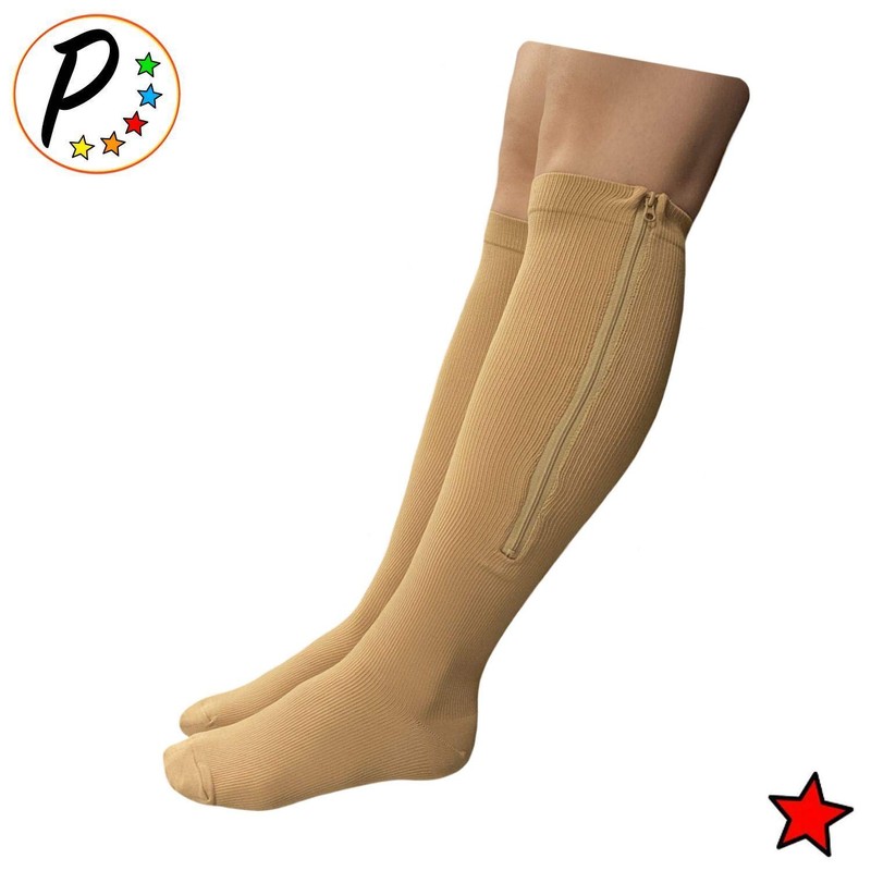 Presadee Petite Original - Calcetines de compresión con cremallera firme