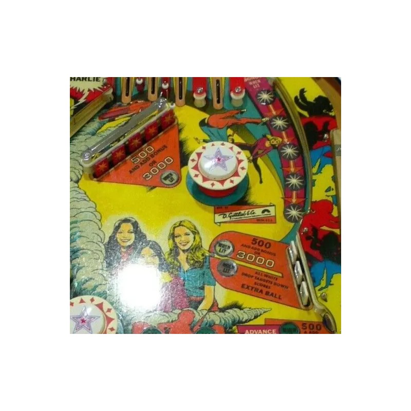 Gottlieb CHARLIES ANGELS Pinball Machine Vinyl Drop Target Stickers/Decal