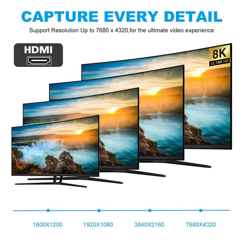 NFHK HDMI Male to HDMI 2.1 Male UHD Extension Gold