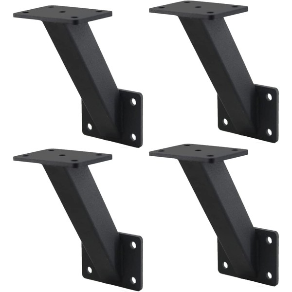 VANROUG Handrail Bracket Wall Mounted Heavy Duty Steel Metal Stair