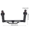 Dual Handle Aluminium Tray Stabilizer Rig Diving Underwater Camera Housings