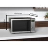 Emerson MW9005SS Compact Countertop Microwave Oven with Button Control, LED