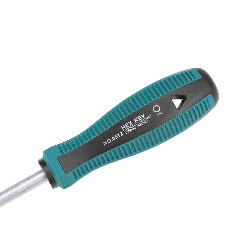 sourcing map 1/4-Inch Hex Nut Drivers Non-Magnetic Six Point Tip