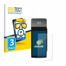 BROTECT Protective Glass for Castles Technology S1F2 (Pack of 3) Protective Film Tempered Glass [Extremely Scratch-Resistant 9H, Anti-Fingerprint, Ultra Transparent]