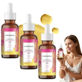 3PCS Cyperus Rotundus Oil,Depilatoria en Aceite para Mujer y Hombre,Aceite de Cyperus Rotundus Natural para Depilación,Reduce el Rebrote del Vello,Hidrata y Suaviza la Piel (3PCS)