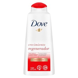 Dove Shampoo Crecimiento Regenerador para el cuidado del cabello extremadamente frágil y dañado, 675 ml
