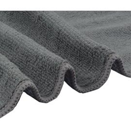 KinHwa Microfiber Dish Cloths Super Absorbent Kitchen Wash Cloth Dish Rags for Washing Dishes Fast Drying Cleaning Cloth with Scrub Side 12inchx12inch 18 Pack Gray