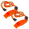 2PCS Emergency Survival Whistles - High Decibel Safety Whistle -