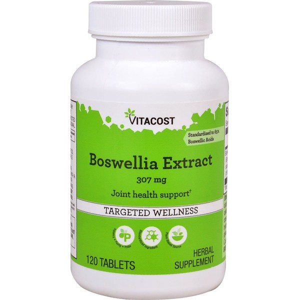 Vitacost Boswellia Extract - Standardized - 307 mg - 120 Tablets