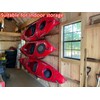 Naikozmo 6 Pack Kayak Storage Hooks, 15.5 Inch Wall Mount