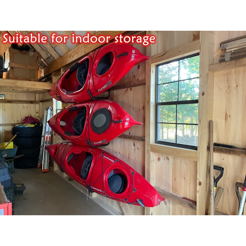 Naikozmo 6 Pack Kayak Storage Hooks, 15.5 Inch Wall Mount