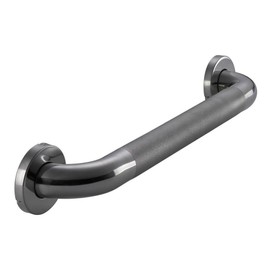 18 in. x 1-1/2 in. Concealed Peened Grab Bar in Polished Stainless Steel