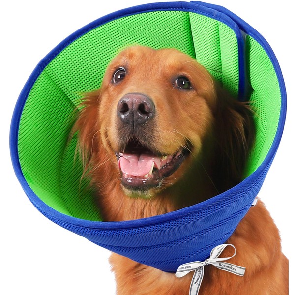 Boomaker Extra Soft Dog Cone Alternative After Surgery, Breathable Dog