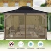 Aoodor Universal 10x13 ft Gazebo Mosquito Netting, Replacement 4-Panel Sidewalls