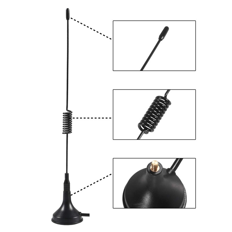 ACEIRMC FM Stereo Antenna, Magnetic Base 75 Ohm FM Antenna