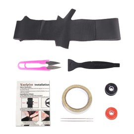 Yeolpise - Funda para volante de piel de microfibra cosida a mano, compatible con Mazda 3 2014-2016 Mazda 6 2014-2016 Mazda 2 2015-2017 CX-3 2016-2017 CX-5 2013-2016 para Scion iA 2016 7 7