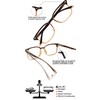 OCCI CHIARI Reading Glasses for Women Fashion Reader 1.0 1.5