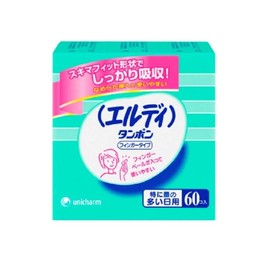 エルディ タンポン フィンガータイプ 特に量の多い日用 60コ入