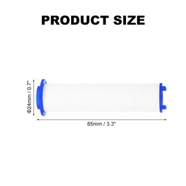 uxcell 6 Pcs Shower Head Filter with Calcium Balls 3.3 Inch PP Cotton Filter Cartridge Replacement High-Pressure Handheld Fan Shower Jet Sets