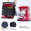 BAGSPRITE Stand Mixer Cover with Detachable Appliance Sliders Base Compatible