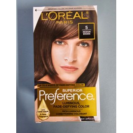 L'Oréal L'Oreal Superior Preference Permanent Hair Color #5 Medium Brown