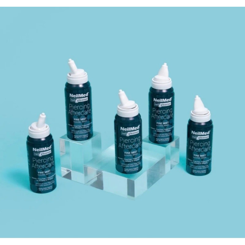 Paquete De 6 Neilmed Piercing Aftercare Grande 177ml C/u