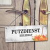Cleaning Service or Cleaning Service Completed Reversible Sign with Cord