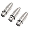 Lrbners XLR Female to RCA Female Adapter, 3pin XLR Professional