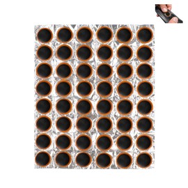 Nevoluxer 48 Piece Bicycle Repair Kit (25 mm) - Premium Repair Kit for Bicycle Inner Tube and Tyres, with Rubber Patches (Round), for All Bike Types