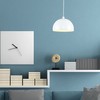 MiniSun | Modern Gloss White Metal Dome Ceiling Light Shade