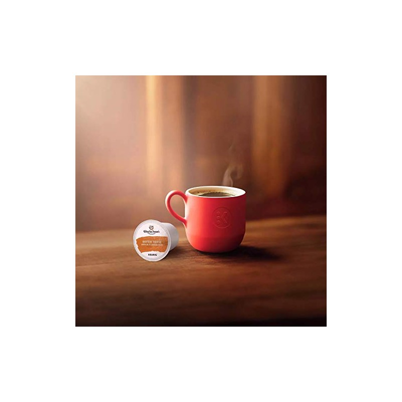 Gloria Jean's Coffees Butter Toffee, Single-Serve Keurig K-Cup Pods, Flavored