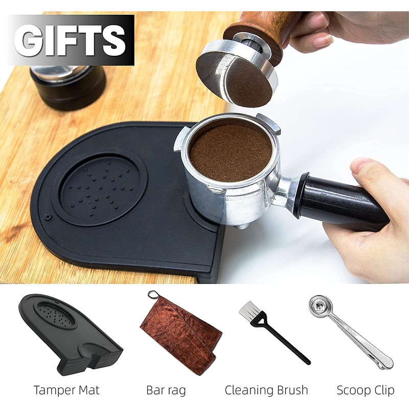 NEOUZA Calibrated Espresso 51mm Coffee Tamper Professional Press Hammer -