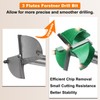 sourcing map Forstner Drill Bit 1-9/16" (40mm) Carbide Upgraded 3