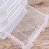 Healeved 5 Drawer Desktop Storage Organizer Clear Small Drawer Desktop