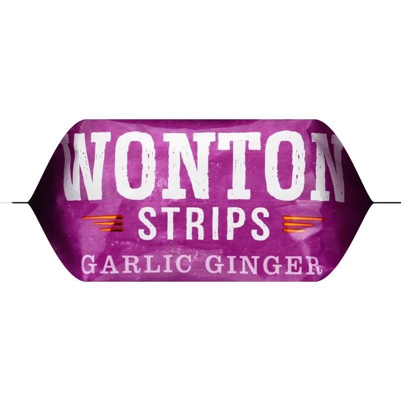 Fresh Gourmet Wonton Strip Garlic Ginger 3.5 Ounce (Pack of