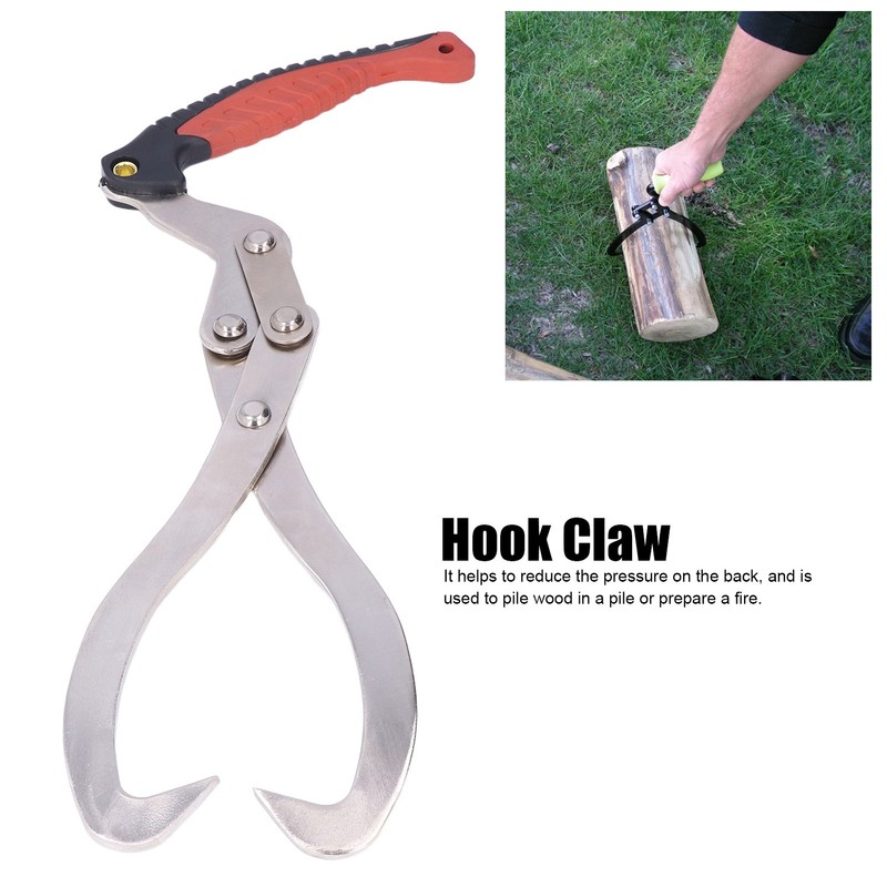 Log Tongs Log Lifting Grapple Hook Wooden Claw Suitable for