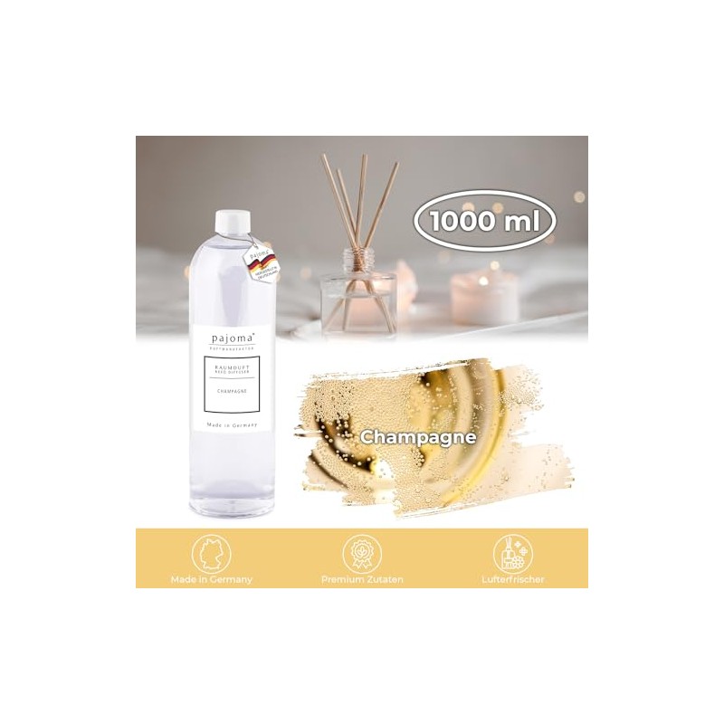pajoma pajoma? Raumduft Nachfllflasche 1000 ml, Champagne | Nachfller fr