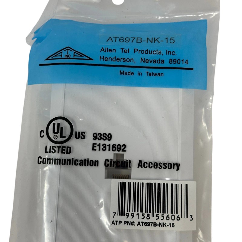 ATP Allen Tel ATP AT697B-NK-15 Flush Mount Wall Jack Faceplate