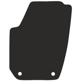Wielganizator Driver's Velour Floor Mat Suitable for Skoda Fabia II (2007-2014) Hatchback, Estate Driver's Side Driver's Mat Velour Floor Mat Black 1-Piece – Perfect Fit