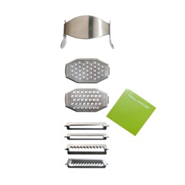 Peel Appeal All in One Stainless Steel Peeler/Julienne Slicer and Grater 6 x 4 x 2.5 cm
