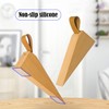 Door Wedge LERANXIN 2 Pack Door Stop, Non-Slip Beech Wooden