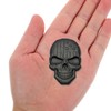 WOONEKY Emblema Decorativo De Calavera 3d Pegatinas De Zinc Para