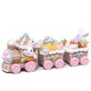 Hodao Easter Train Figurine Handcrafted Bunny and Chick Decoration Adorable