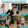 Zeta Wear 1 Pair Plus Size Compression Socks Open Toe